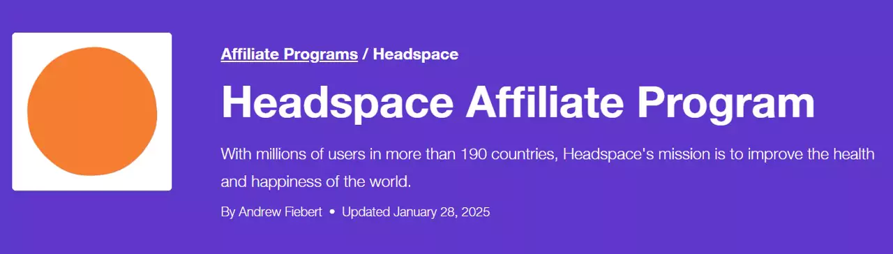 Headspace Meditation Affiliate Programs