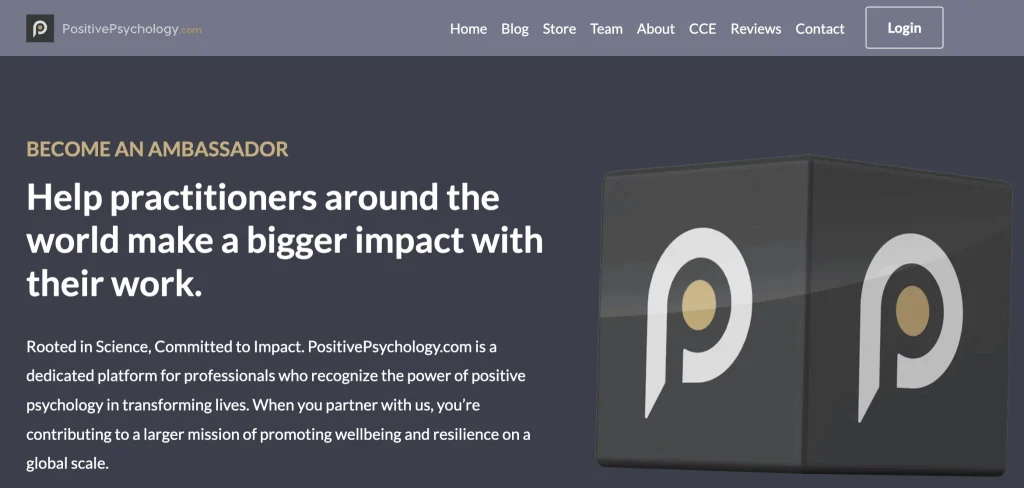 PositivePsychology Mental Health Affiliate Programs