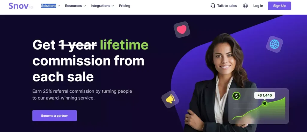 Snov Recurring Affiliate Programs