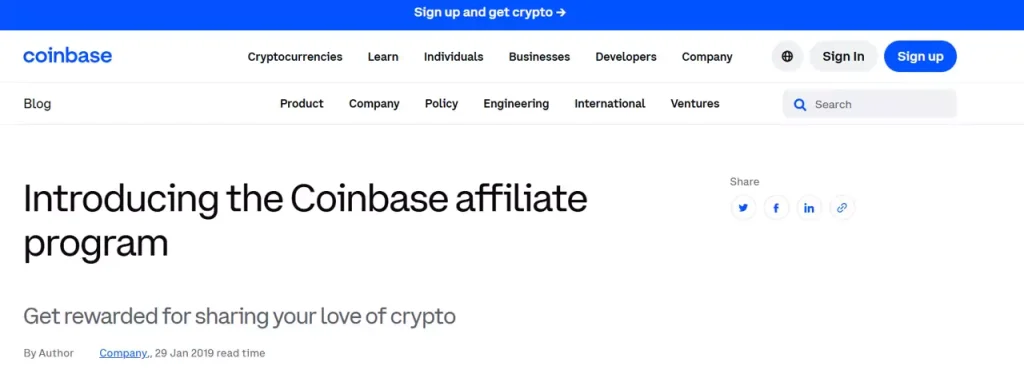 Coinbase Debt Settlement Affiliate Program