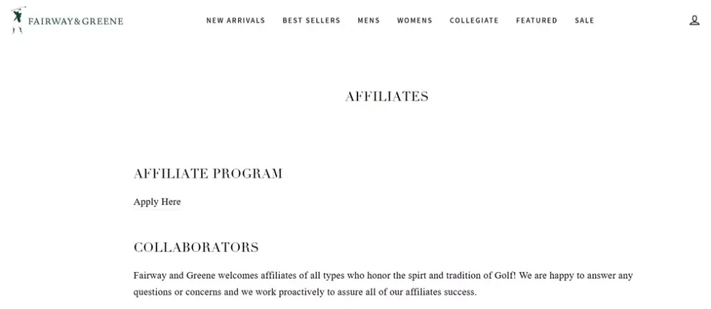 Fairway Golf Affiliate Programs
