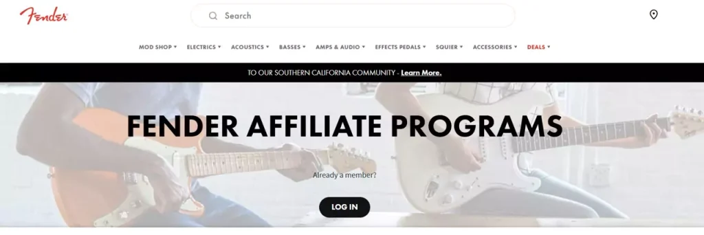 Fender Play Programas de Afiliados de Música