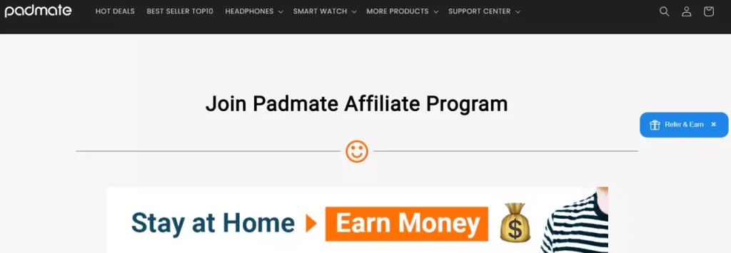 Padmate Programas de Afiliados de Música