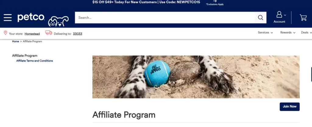 Petco Pet Affiliate Programs