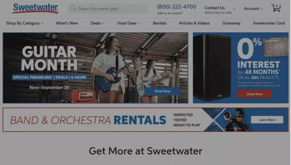 Sweetwater Programas de Afiliados de Música