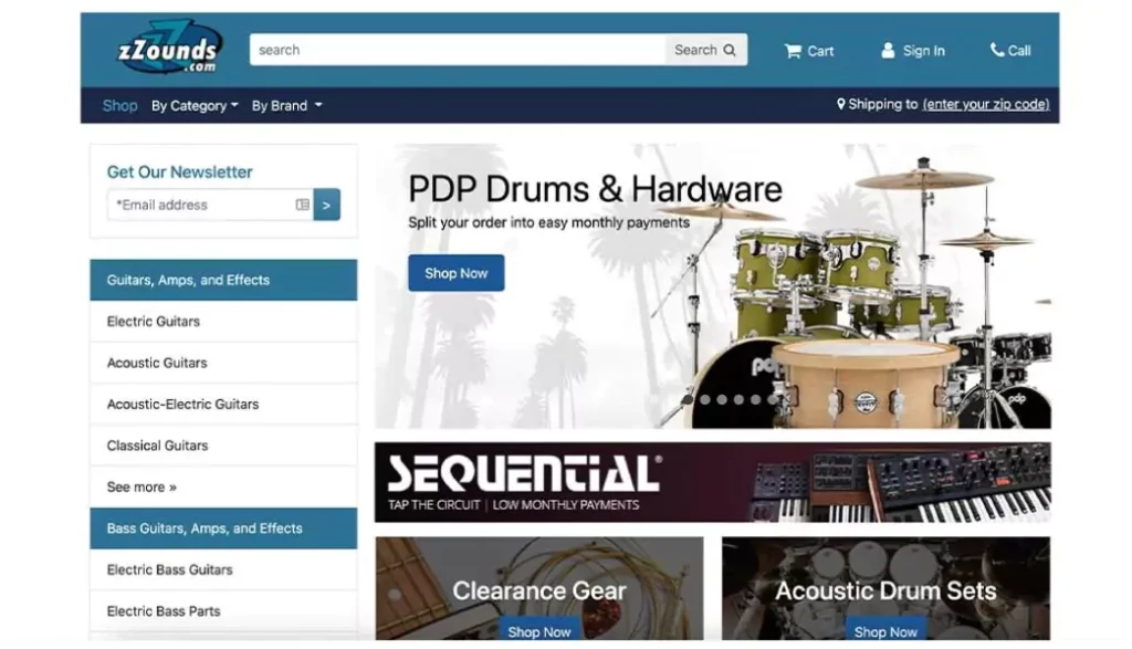 zZounds Programas de Afiliados de Música