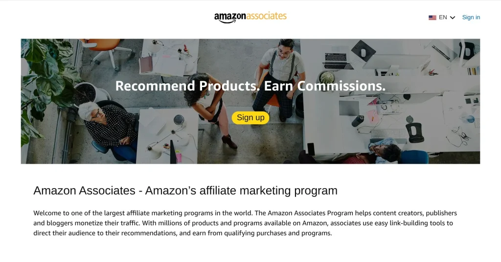Amazon Associates Best Affiliate Programs for Beginners Without a Website