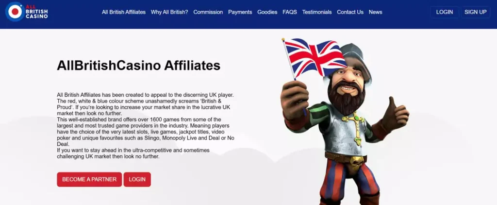 All British Casino Affiliate Programs