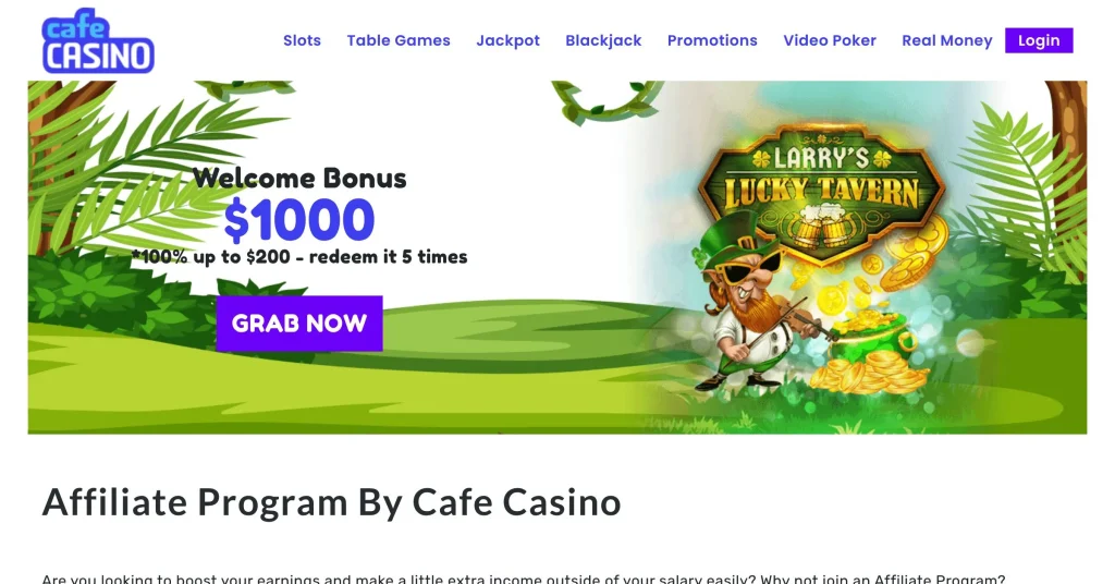 Cafe Casino Casino Affiliate Programs