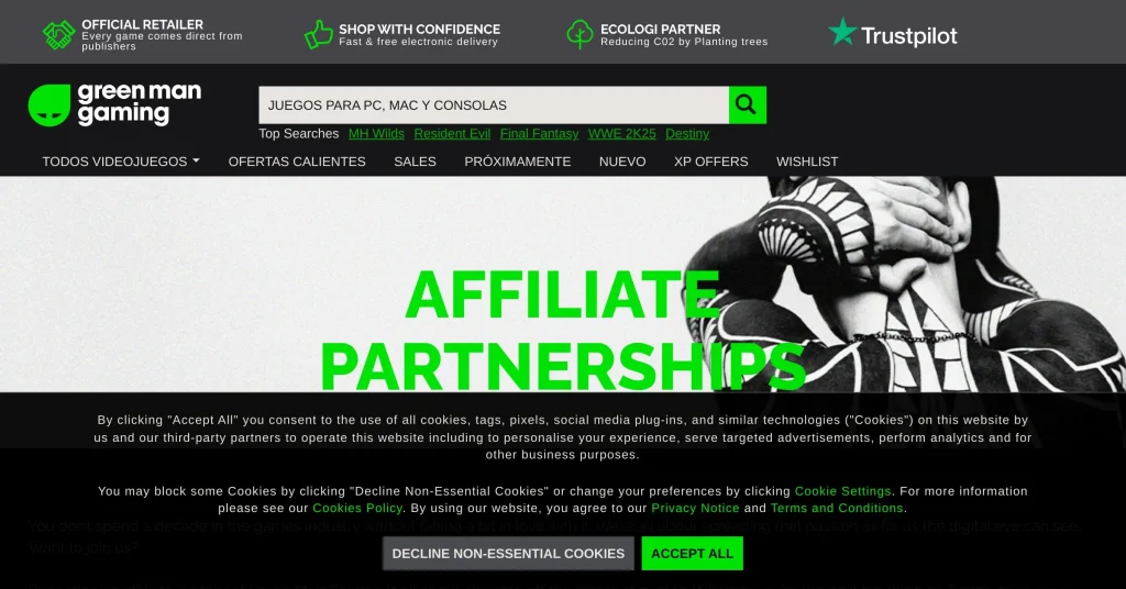 Green Man Gaming Affiliate Programs
