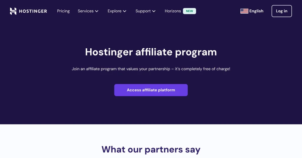 Hostinger High-Ticket Affiliate Programs for Beginners