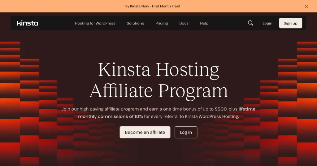 Kinsta Best Affiliate Programs for Beginners Without a Website