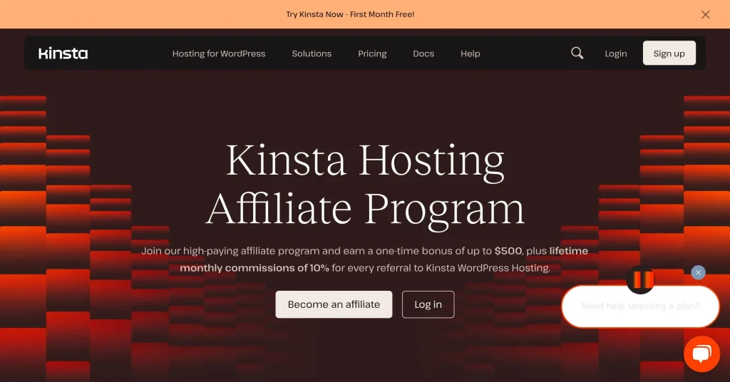 Kinsta High-Ticket Affiliate Programs for Beginners