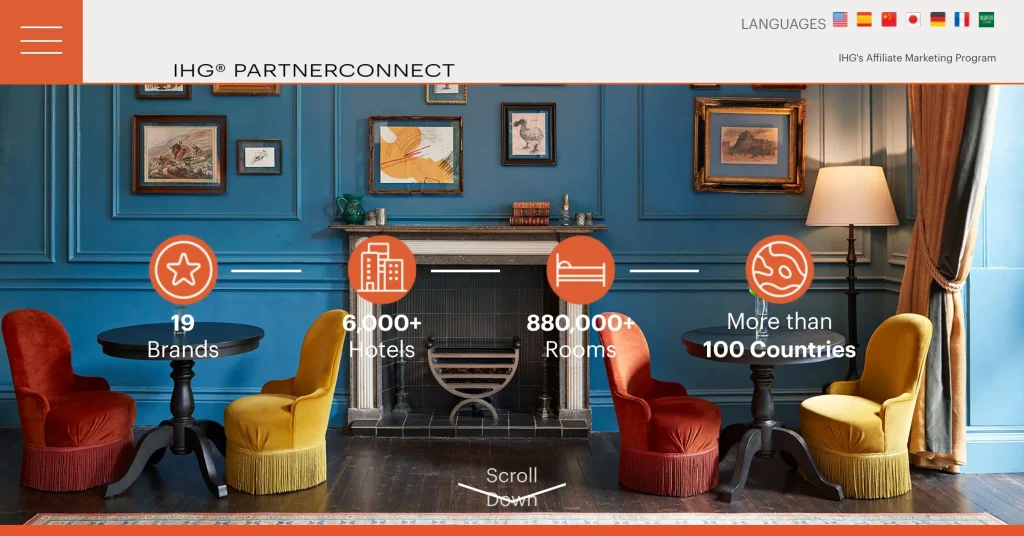 IHG Programas de Afiliados de Hoteles