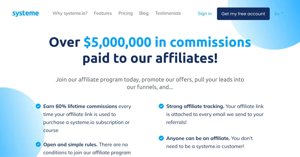 Systeme Best Affiliate Programs for Beginners Without a Website