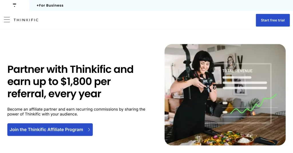 Thinkific High-Ticket Affiliate Programs for Beginners