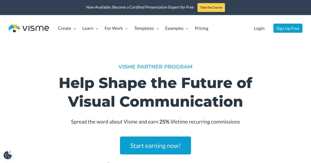 Visme Best Affiliate Programs For Beginners Without A Website