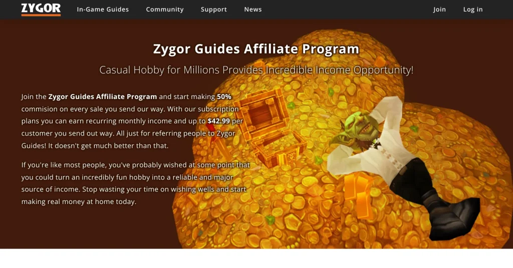 Zygor Gaming Affiliate Programs