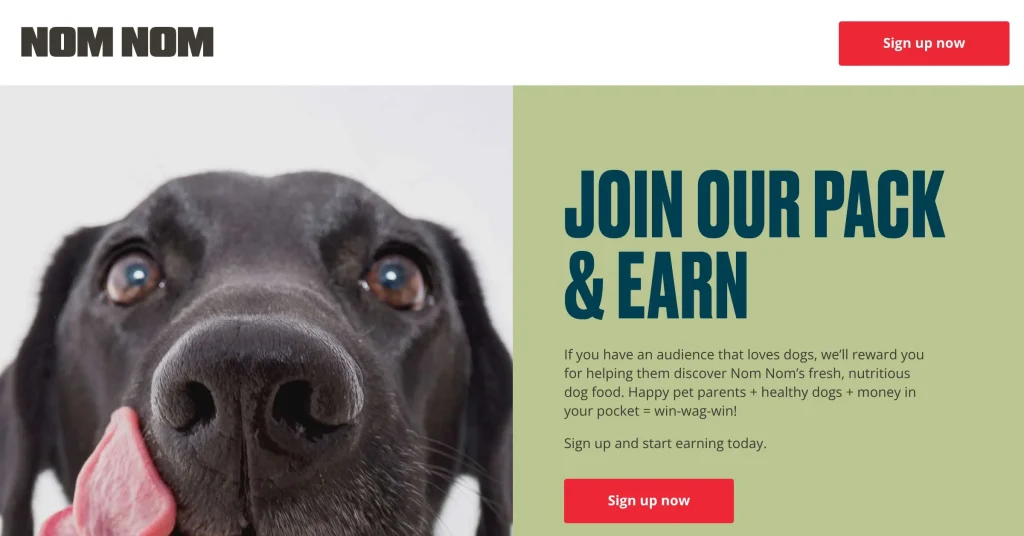 Nom Nom Programas de afiliados de Perros