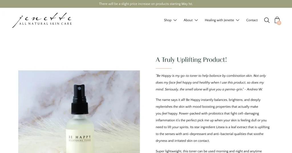 Janette Programas de Afiliados de Cuidado de la Piel