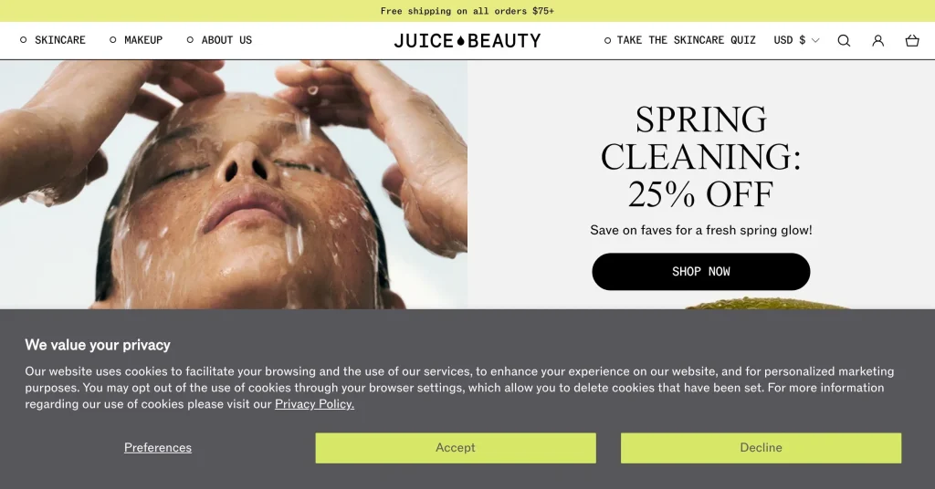 Juice Beauty Programas de Afiliados de Cuidado de la Piel