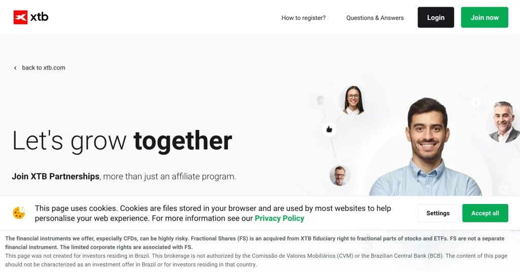 XTB Programas de Afiliados de Trading