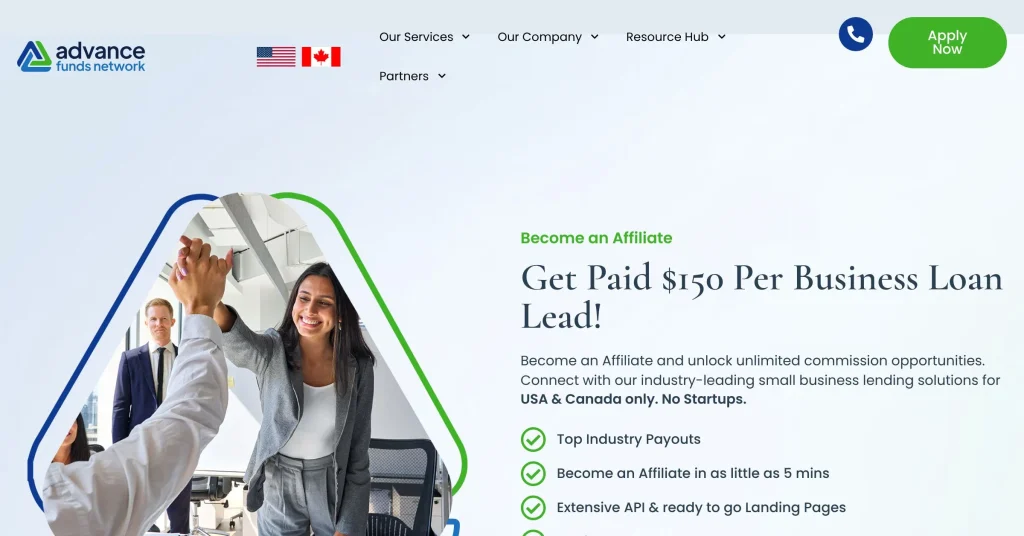 Advance Funds Mejores Programas de Afiliados de Préstamos