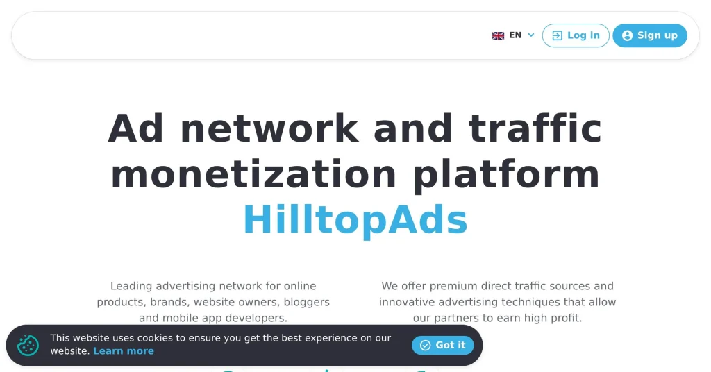 Hilltop Ads Plataformas de publicidad Self-Serve
