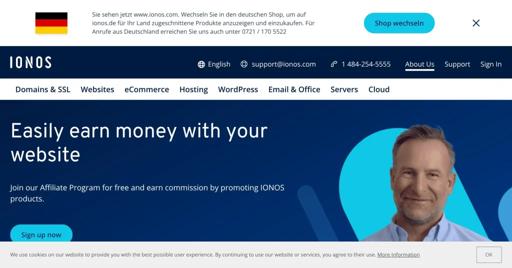 Ionos Programa de Afiliados de Creadores Web