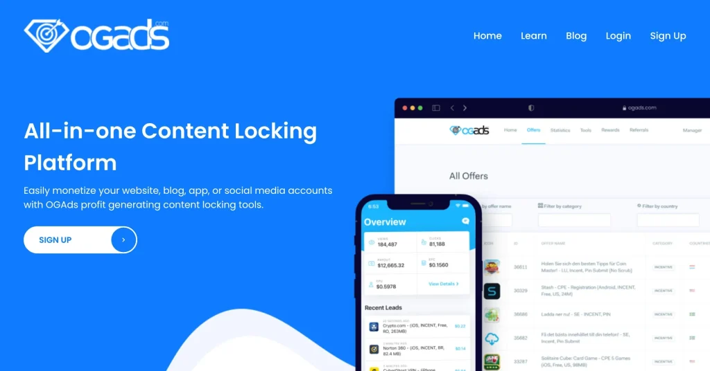 OGAds Mobile Game Affiliate Programs