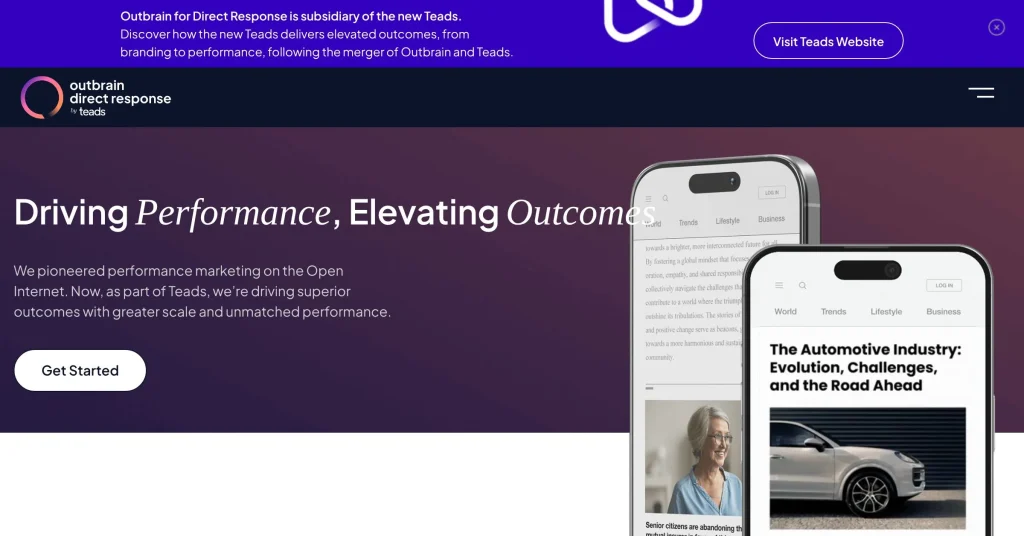 Outbrain Plataformas de publicidad Self-Serve