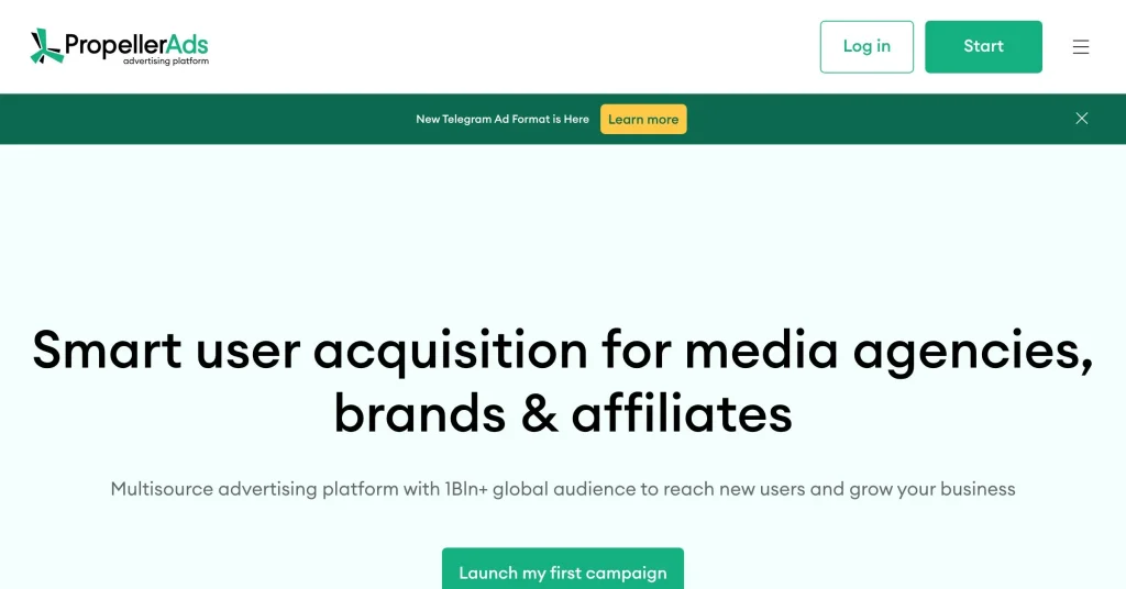 Propeller Plataformas de publicidad Self-Serve