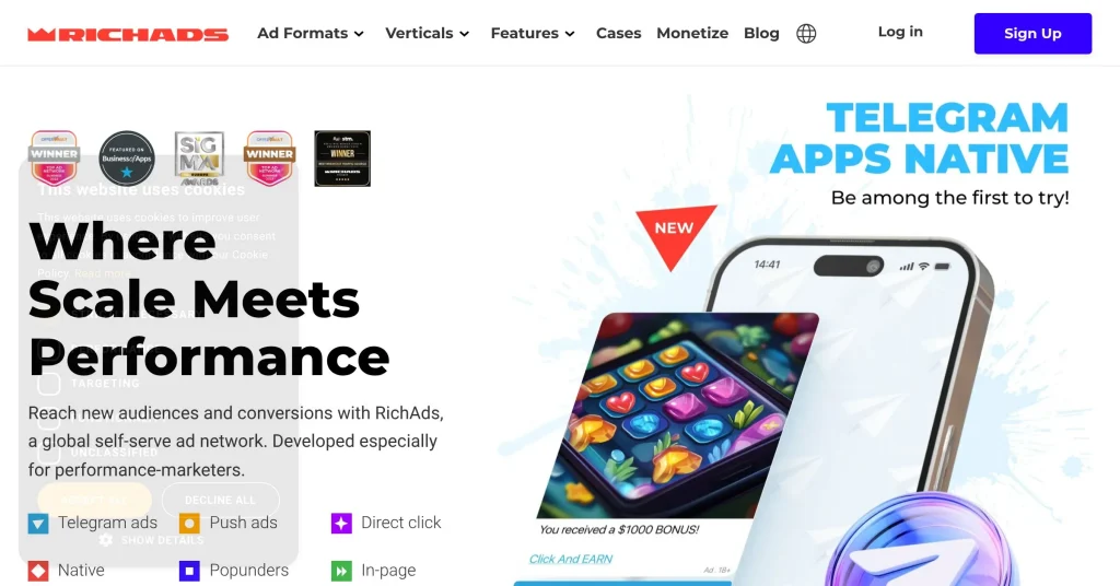 Rich Ads Push Notification Ads Networks