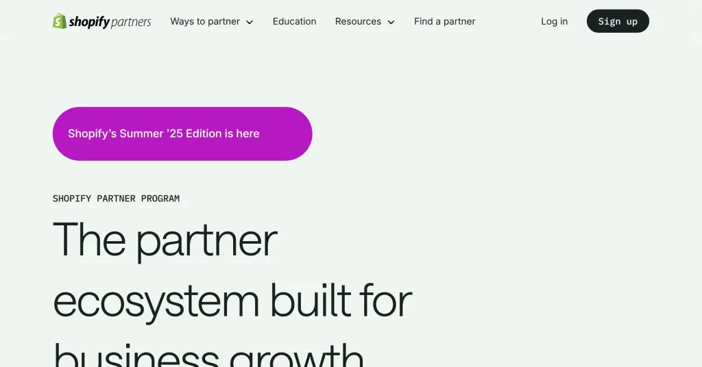 Shopify Mejores programas de afiliados B2B