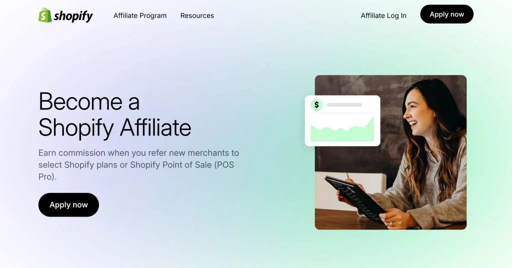 Shopify Programa de Afiliados de Creadores Web