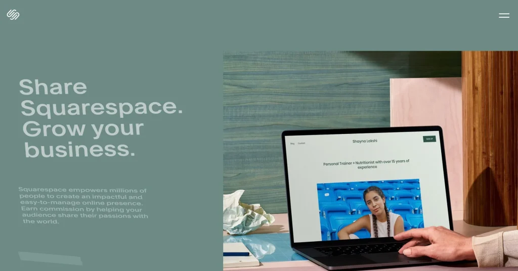 Squarespace Programa de Afiliados de Creadores Web